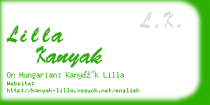 lilla kanyak business card